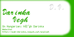 darinka vegh business card
